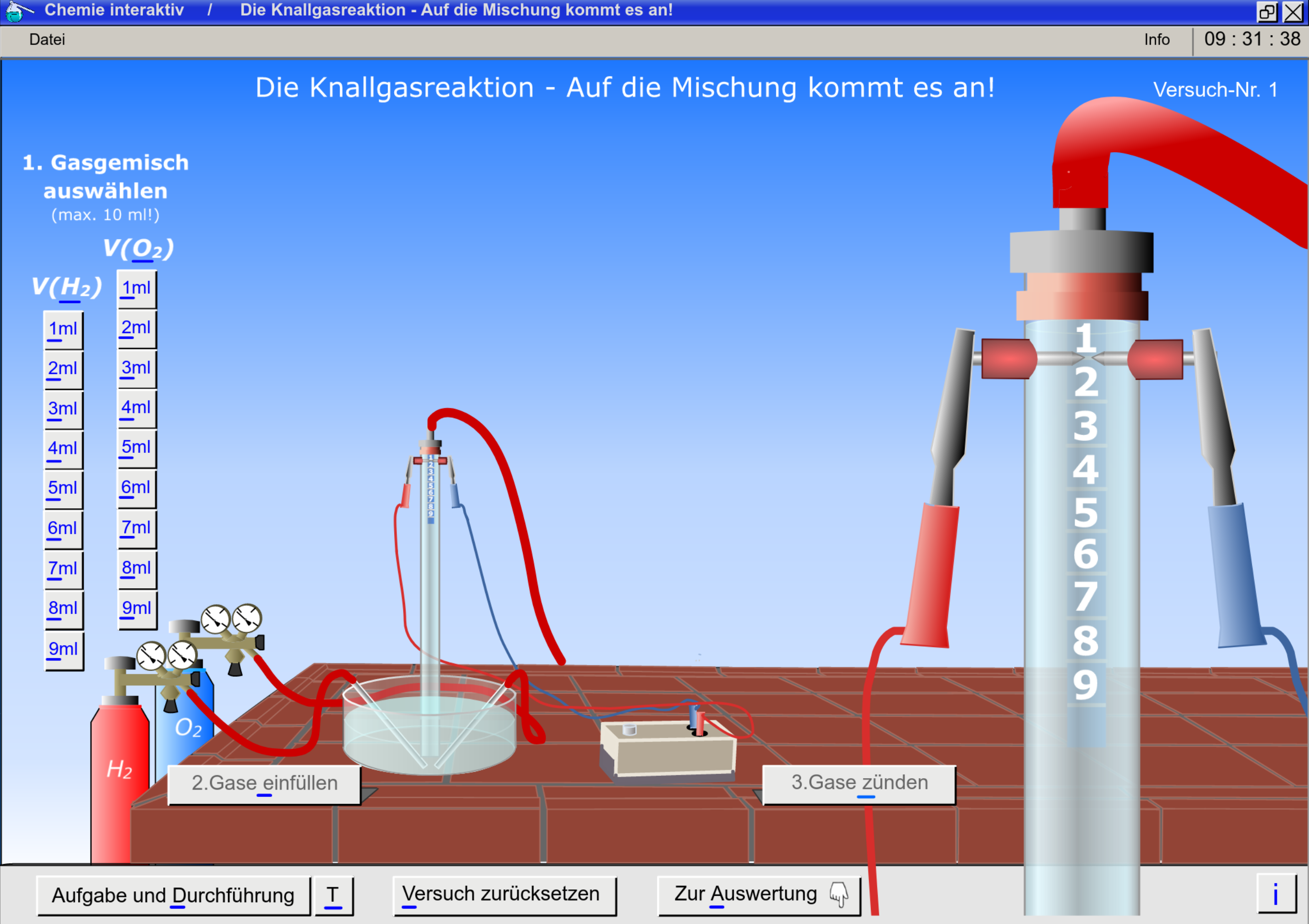 knallgasreaktion experiment