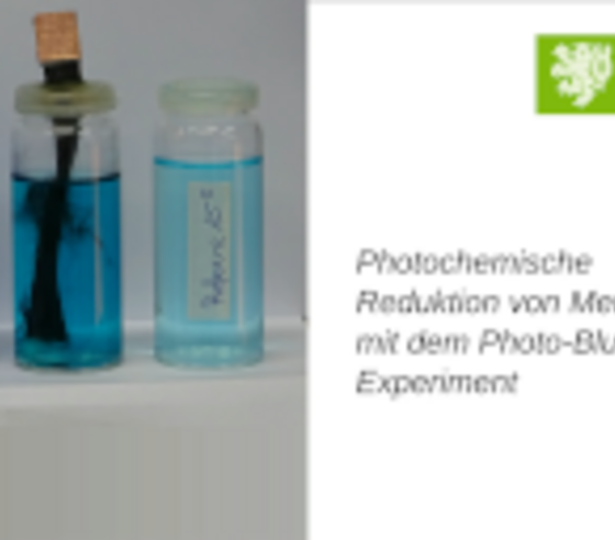 Photochemische Reduktion von Methylenblau mit dem Photo-Blue-Bottle-Experiment